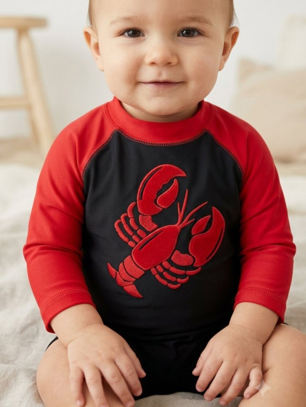 Gymboree Lobster Rashguard 12-18M